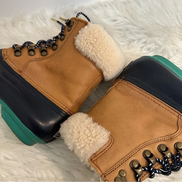 Sperry x J Crew Leather & Shearling Lined Duck Boots - Picture 8 of 9